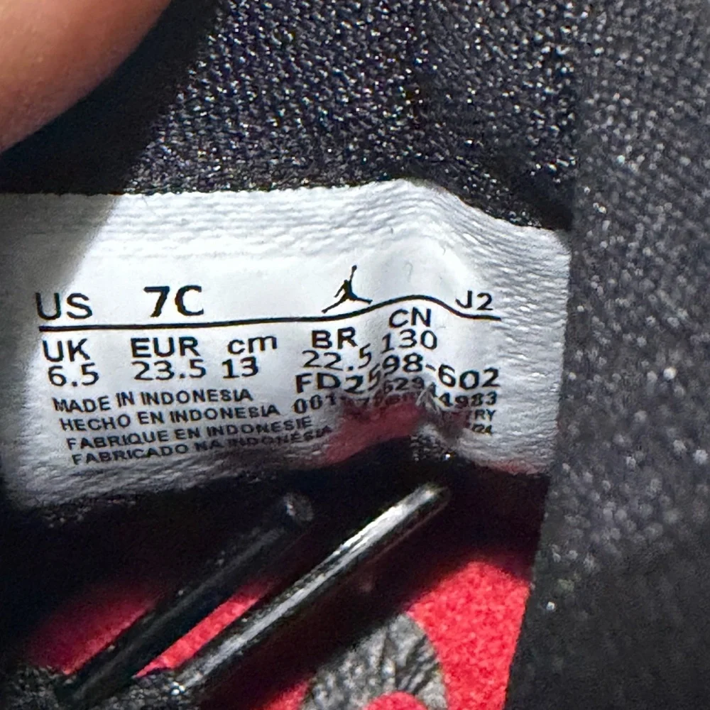Air Jordan 1 Retro High OG “Ruby Red” size 7c - Picture 6 of 7